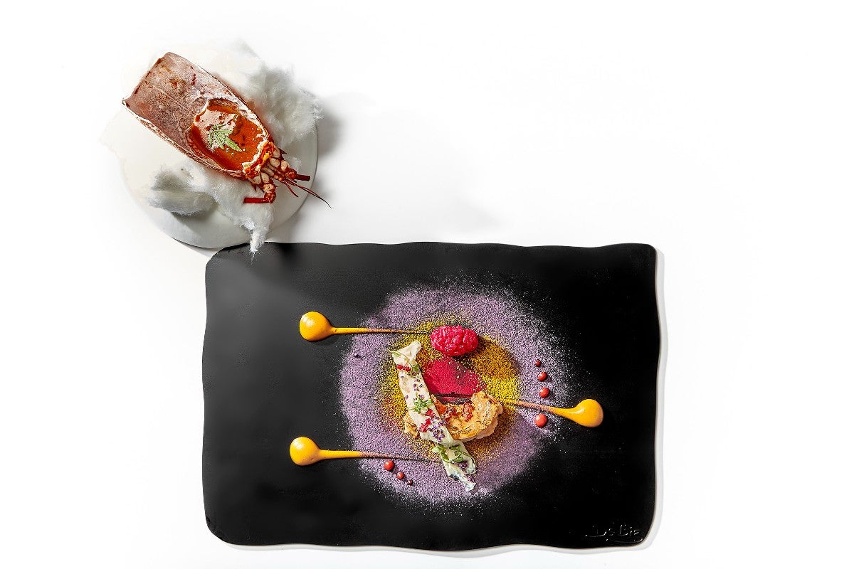 Uno de los platos del menu de DiverXO