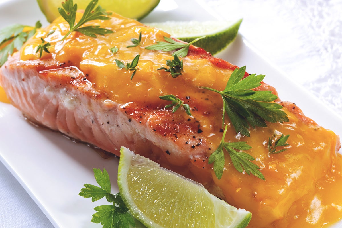 Salmón a la naranja