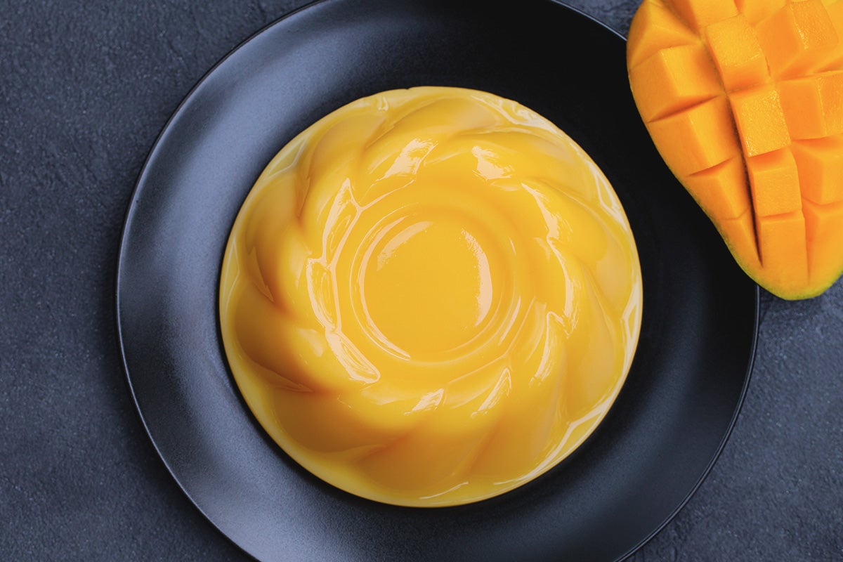gelatina al mango