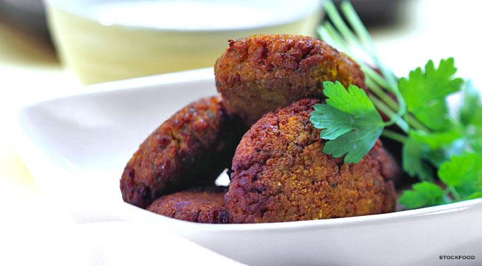 Cilantro en el falafel