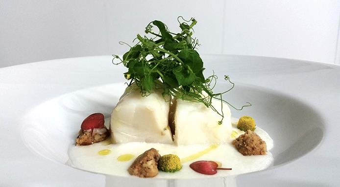 Baccalà con salsa de coco