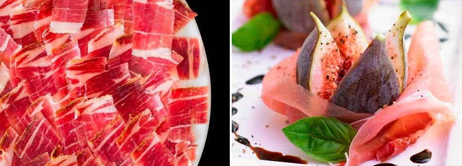 Jamón Ibérico y Prosciutto di Parma