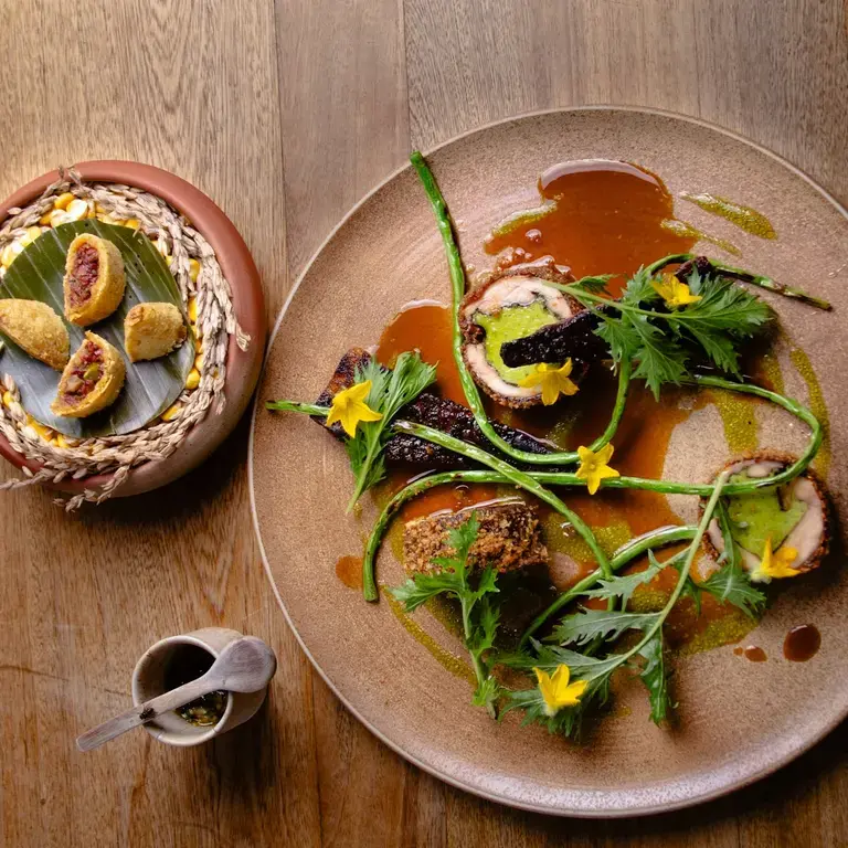 Uno de los platos del restaurante Elvia Barichara