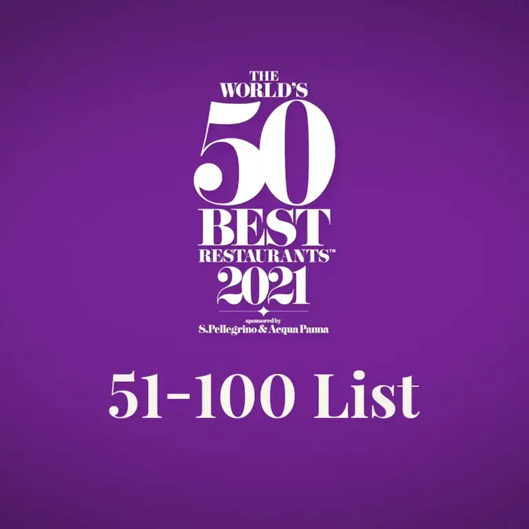 World's 50 Best Restaurants presenta la lista de los 51-100 mejores de 2021