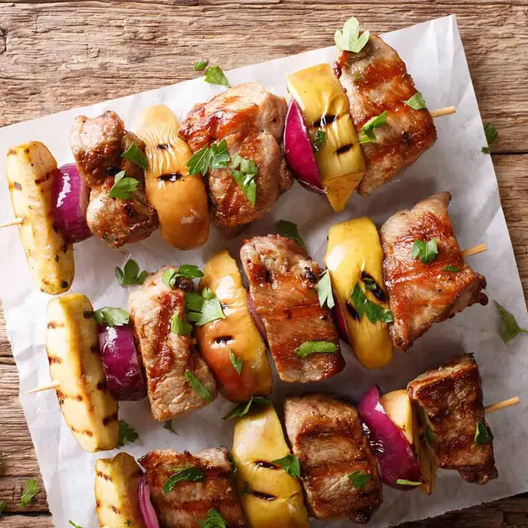 Brochetas de solomillo de cerdo marinadas - Fine Dining Lovers