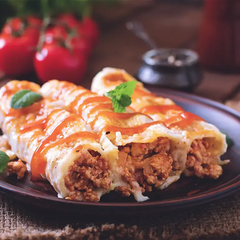 Canelones de carne