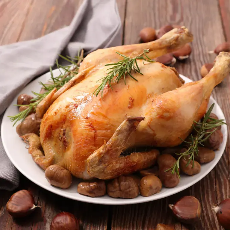 Pollo con castañas y vino blanco - Fine Dining Lovers