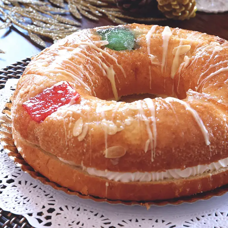 Roscón de Reyes  sin huevo ni lácteos