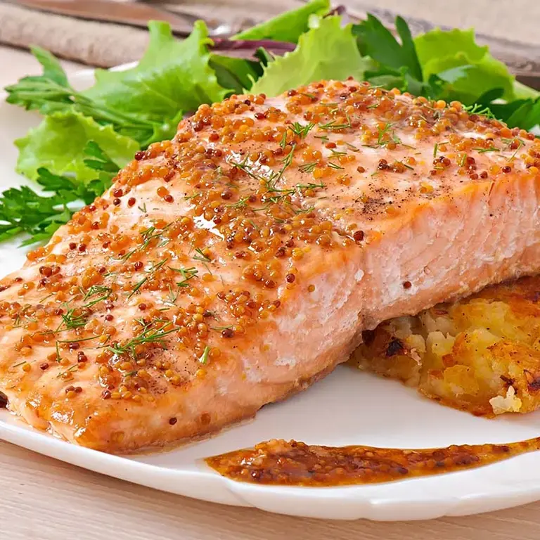 Salmón con miel y mostaza - Fine Dining Lovers