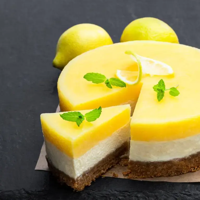 Tartas de frutas Tarta de queso al limón