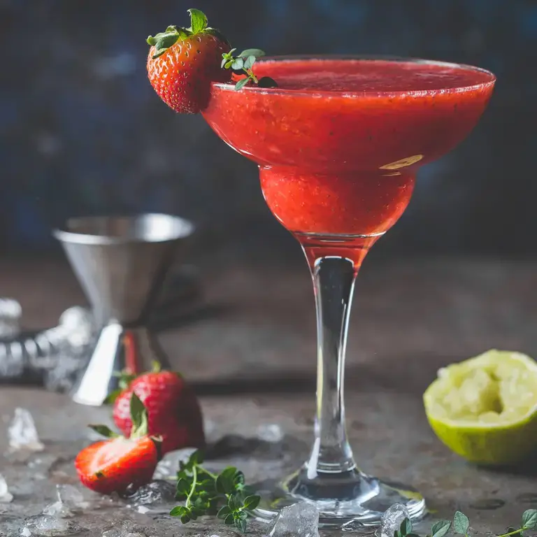 cócteles-de-frutas-fresa-daiquiri