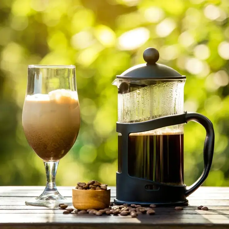 prensa francesa guía hacer café infusionado en frío