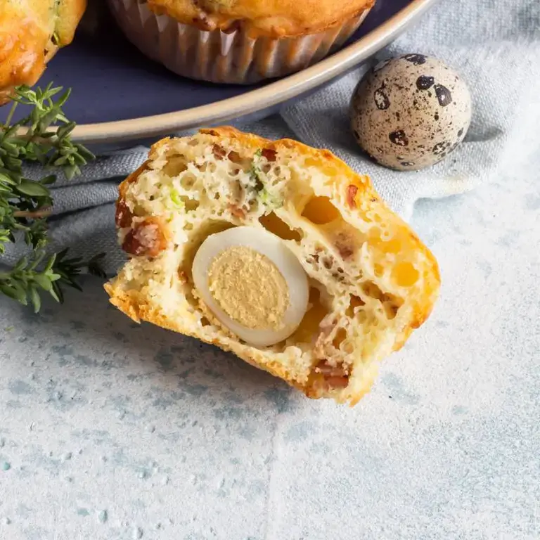 recetas fáciles muffins caseros muffin de huevo duro