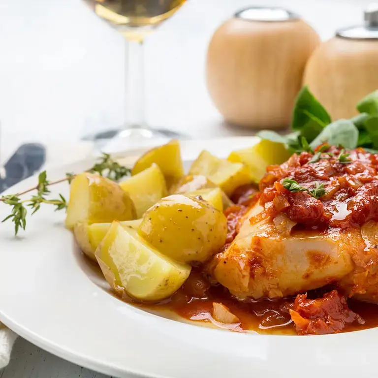 Bacalao con tomate​ - Fine Dining Lovers