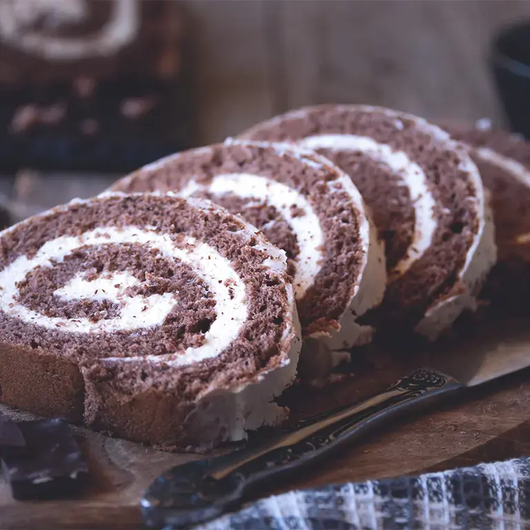 Brazo de gitano de chocolate