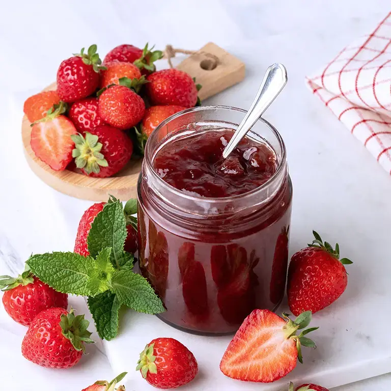 Mermelada de fresa casera