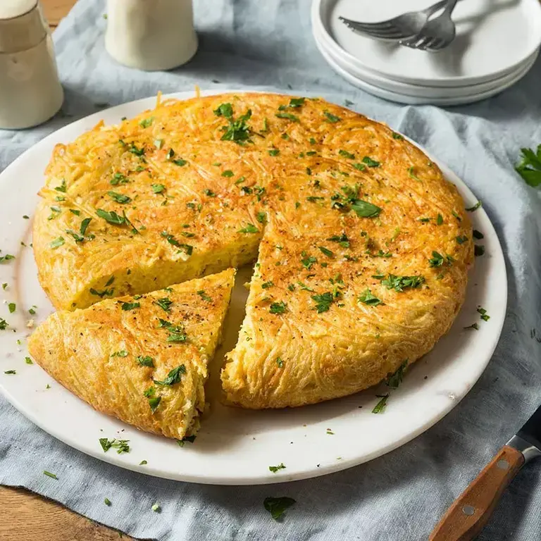 Frittata de sobras de pasta