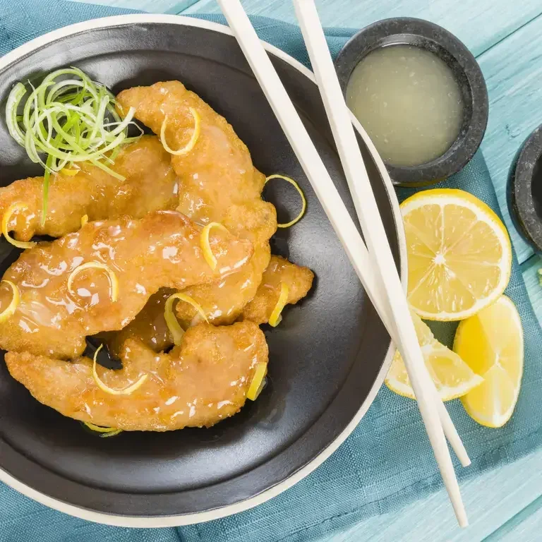 Pollo al limón estilo chino