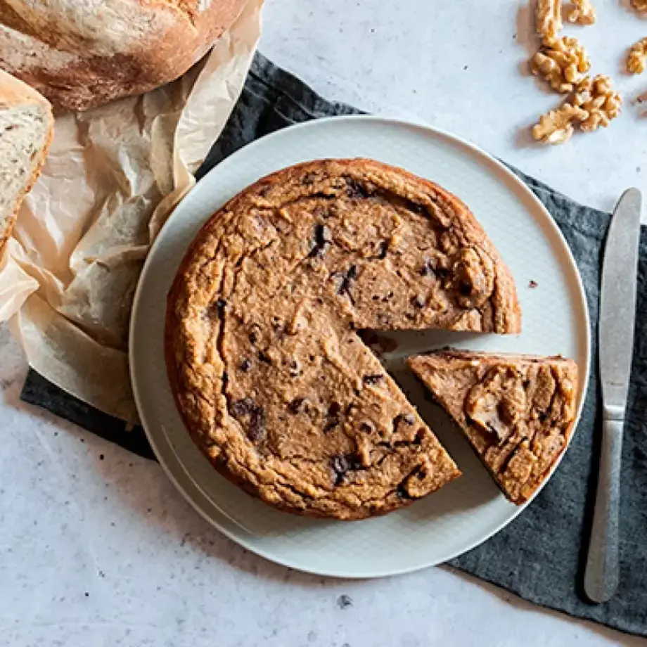 Pastel de pan caramelizado
