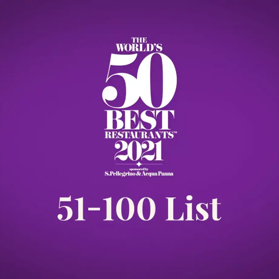 World's 50 Best Restaurants presenta la lista de los 51-100 mejores de 2021