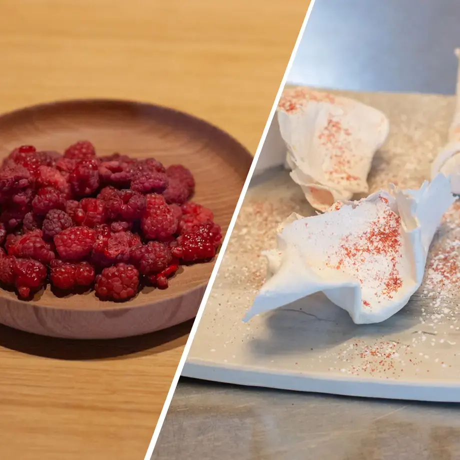 Coussin de framboises