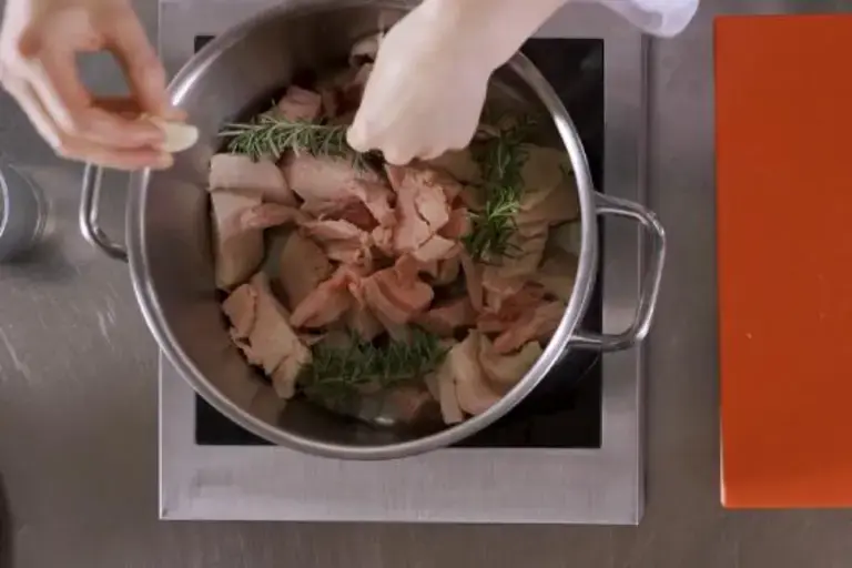 extracción de sebo de ternera