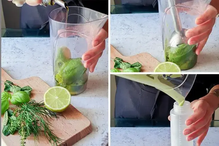 Mayonesa de aguacate para la receta de carpaccio de atún