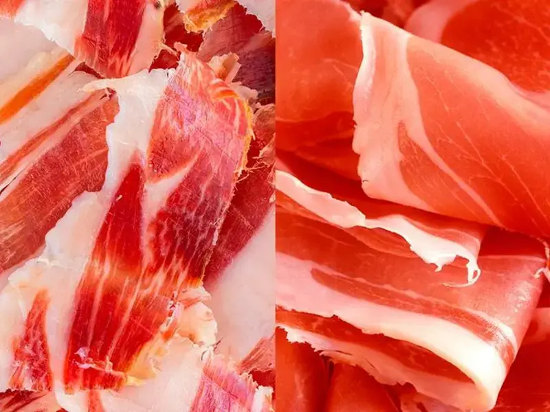 Jamón Ibérico y Prosciutto di Parma