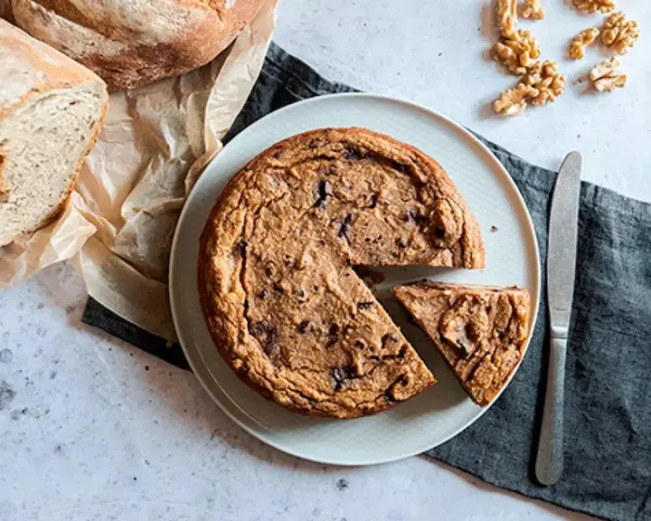 Pastel de pan caramelizado
